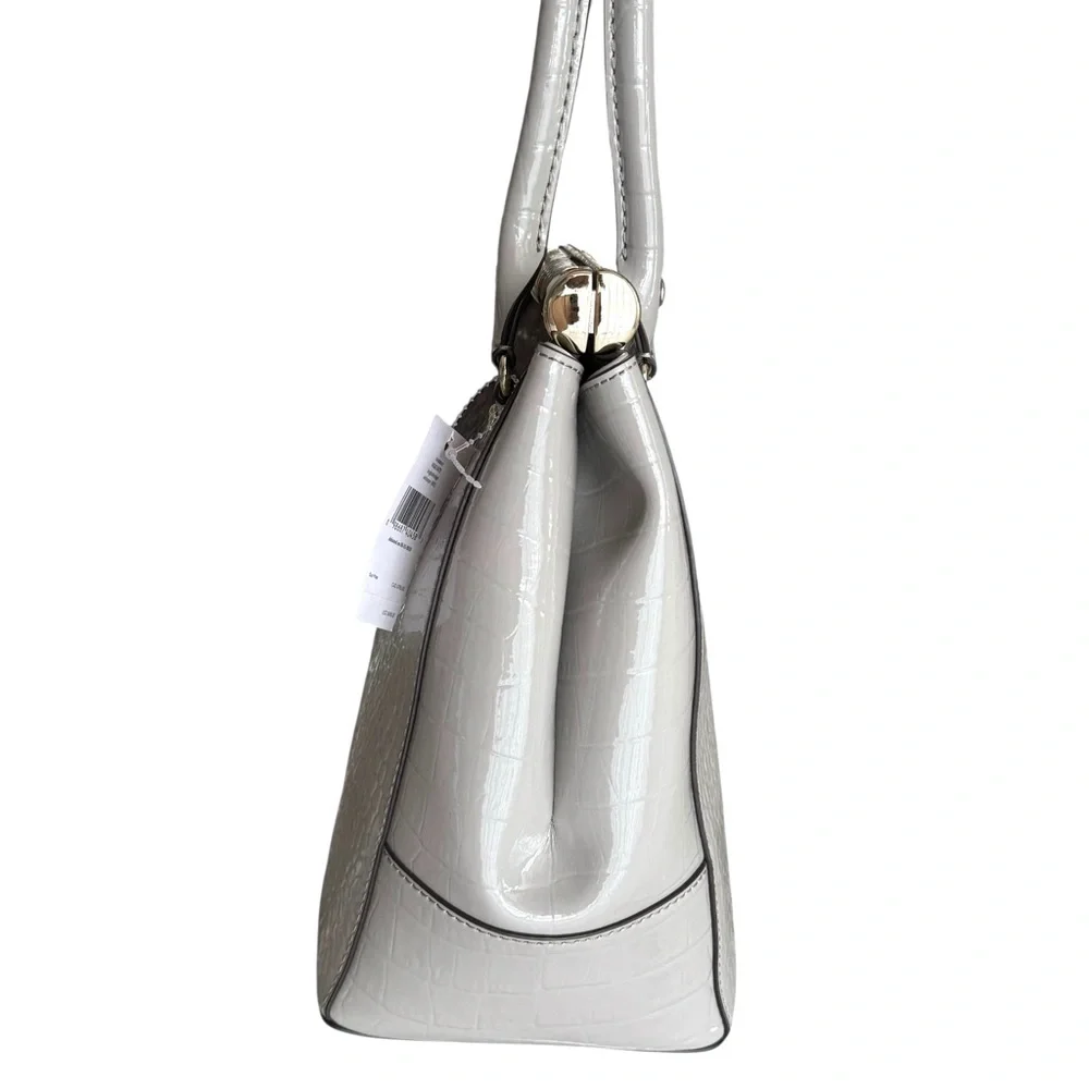 🆕 Kate Spade Patent Constance Large Shoulder Bag Gray